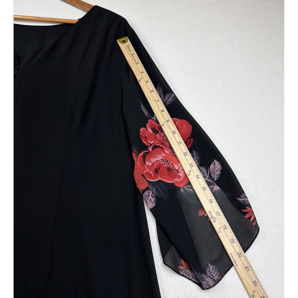 Grace Karin Floral Bell Sleeve Sheath Dress Size 3XL Lined Formal NWT Elegant - Picture 11 of 15